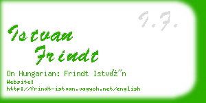 istvan frindt business card
